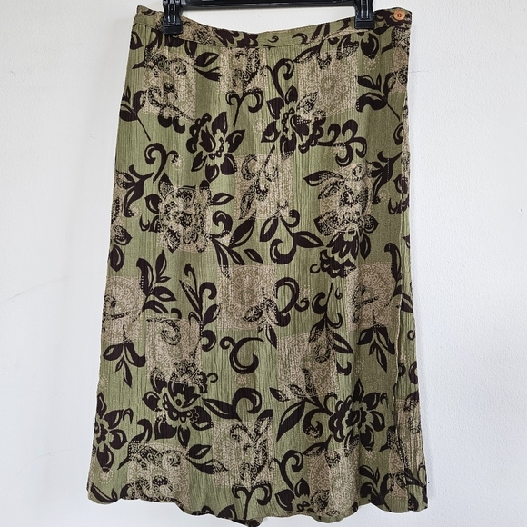 JM COLLECTIONS 2PCS SKIRT SET FLORAL SKIRT SET WOMEN'S PLUS SIZE 14 - Picture 1 of 8
